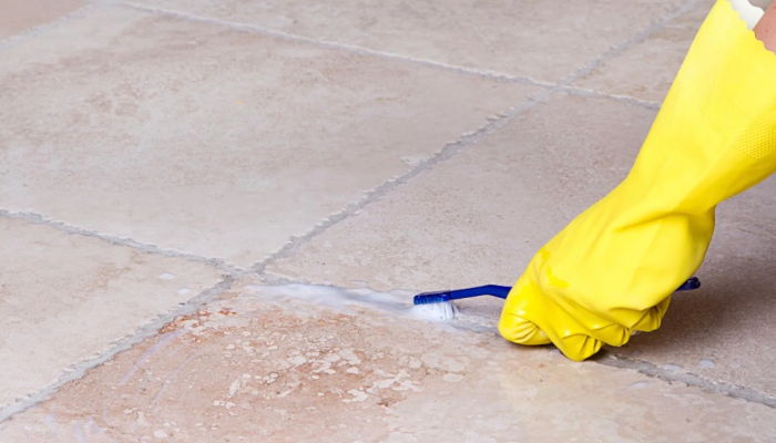 Expert Tile and Grout Cleaning restoring the shine and cleanliness of bathroom and kitchen tiles
