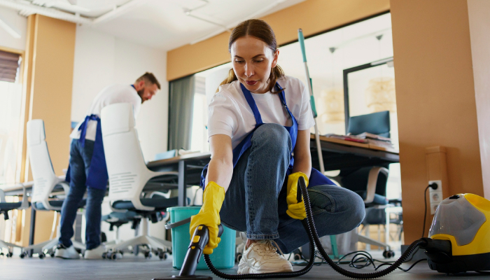 Expert commercial carpet cleaners providing high-quality workplace carpet care